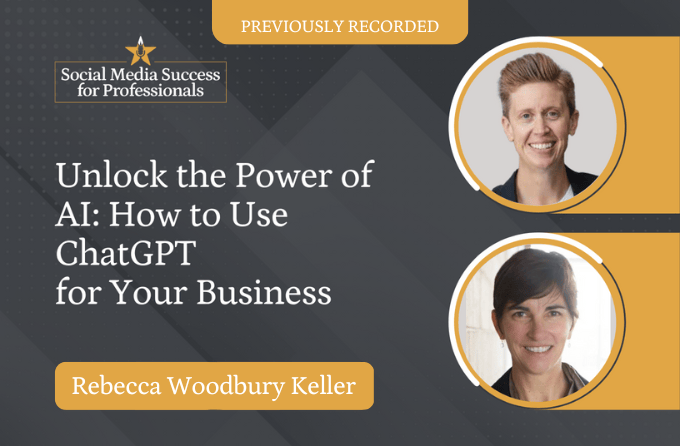 REPLAY - Unlock the Power of AI: How to Use ChatGPT for Your Business