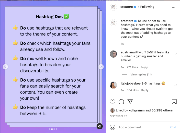 Instagram Creators New Hashtag Rules 2021