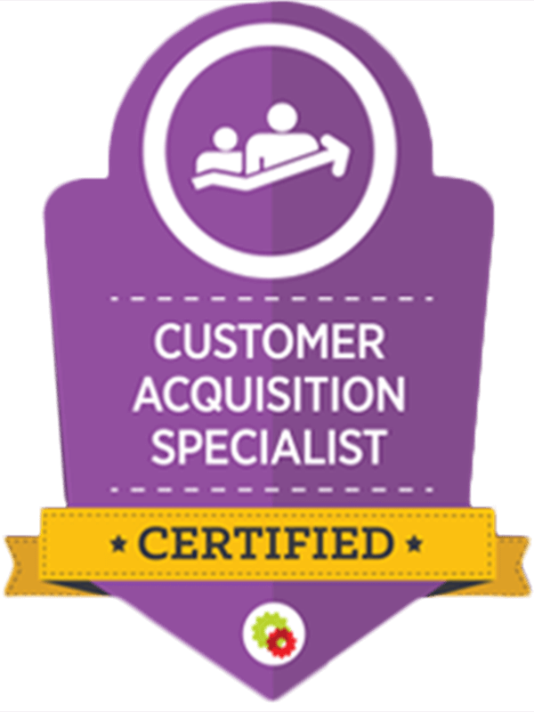 customer acquisition specialist certification